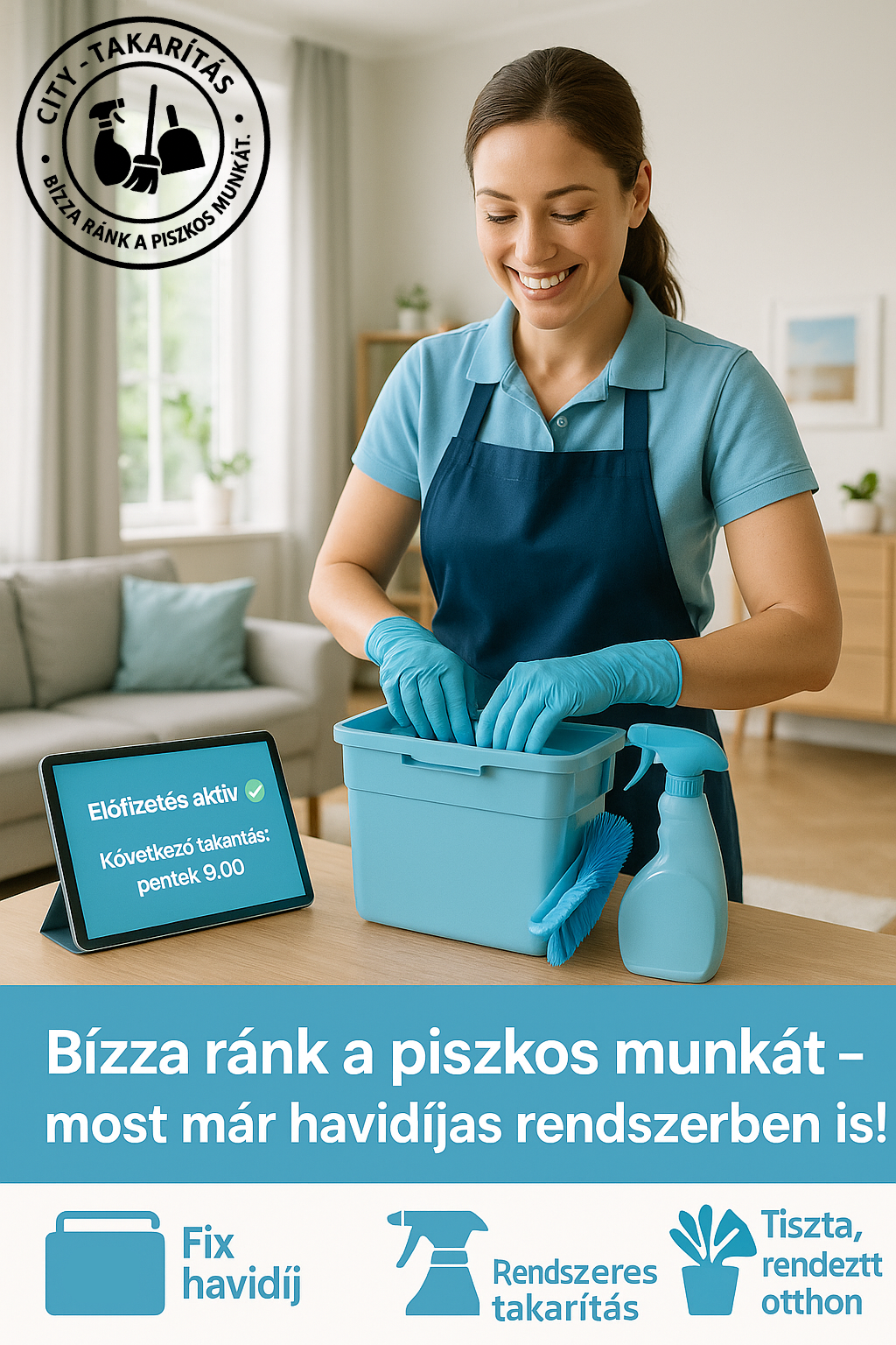 Folyamatos lakástakarítás